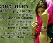 Ajay Hooda & Pooja Hooda New SongOLHA Mein PatolaLatest Haryanvi Song 2014 from ajay song