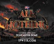 ALL Or Nothing will celebrate 1PW wrestling&#39;s epic comeback when it crowns its first ever Women’s World Champion.&#60;br/&#62;&#60;br/&#62;High-flying acrobatics, bone-crunching slams and intense rivalries will see fierce contenders also square up for The Mens and World Tag Team Championships.&#60;br/&#62;&#60;br/&#62;With some of the UK&#39;s top wrestlers stepping into the ring more than 1,000 tickets have already been sold for the show which is heading for another sell out at Doncaster Dome, on Saturday, April 22, from 6.45pm.&#60;br/&#62;&#60;br/&#62;BUY TICKETS: Guarantee your seats - buy ringside, tiered, balcony tickets, from £25 to £80, with special meet and greet packages also available at www.1PWtix.com.&#60;br/&#62;&#60;br/&#62;