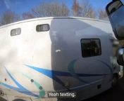 A man was filmed texting on a mobile phone and not wearing a seatbelt while driving a horsebox on the A46 Coventry Eastern Bypass.&#60;br/&#62;In another example, a woman was caught participating in a video call while holding a mobile phone as she drove along the M40 near Junction 16 for Lapworth, Warwickshire.&#60;br/&#62;National Highways said more than 33,000 offences have been recorded since it launched Operation Tramline in 2015.&#60;br/&#62;The initiative involves police officers being deployed in HGV cabs so they can film drivers from an elevated position.&#60;br/&#62;