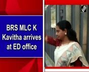 BRS MLC K Kavitha arrived at the ED office in Delhi on March 11. She has been summoned by the agency in connection with the Delhi liquor policy case. Earlier, in the morning, BRS workers and supporters of K Kavitha gathered outside the residence of Telangana CM and party chief K Chandrashekar Rao.